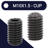 M10 Set Screw,Steel Class 45H,DIN 916 Cup Point