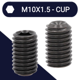 M10 Set Screw,Steel Class 45H,DIN 916 Cup Point