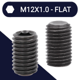 M12X1.0 Super Fine Allen Set Screw Stud 45H DIN 913 Flat Point
