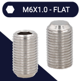 M6X1.0 Set Screw,Stainless Steel A2,DIN 913 Flat Point