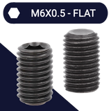 M6X0.5 Ex Fine Set Screw,Steel Class 45H,DIN 913 Flat Point