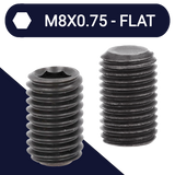 M8X0.75 Extra Fine Allen Set Screw Stud 45H DIN 913 Flat Point M8X0.75 Extra Fine Allen Set Screw Stud 45H DIN 913 Flat Point