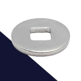Carriage Bolt Fender Washer,A2 Stainless, Square Hole,DIN 440 Form "V"