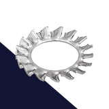 Serrated Star Lock Washer,External DIN 6798-A,Stainless Steel