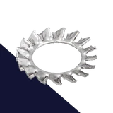 Serrated Star Lock Washer,External DIN 6798-A,Stainless Steel