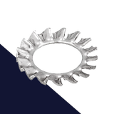 Serrated Star Lock Washer,External DIN 6798-A,Stainless Steel