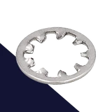 Toothed Star Lock Washer,Internal DIN 6797-J,Stainless Steel