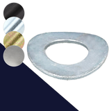 Steel, Form B Crinkled,Wave Washer,DIN 137B