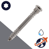 M5.5 Torx Flat Head,Split Wood Thread,C1 Stainless Steel