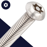 M6 Button Torx + Pin Screw Stainless Steel M6 Button Torx + Pin Screw Stainless Steel