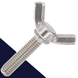 M5X0.8 Wing Bolt,American Straight Wing,A2 Stainless Steel