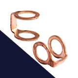 Copper Twin Rings 2.5mm Thick,Double Sealing Gasket,Use with Banjo Fitting