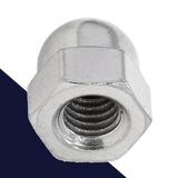 Acorn Nut, Coarse,Aluminum,DIN 1587