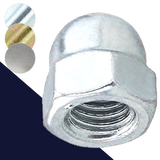 Acorn Nut, Fine,Steel Class 6 Finishes Vary,DIN 1587