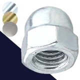 Acorn Nut, Fine,Steel Class 6 Finishes Vary,DIN 1587