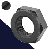Hex Collar Nut, Fine,Steel, Black Oxide,Reduced Wrench