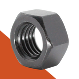 Coarse DIN 934 Nut,Stainless + Black Oxide,Matte Finish