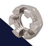 Castle Nut Low Profile - A2-50 Stainless DIN 979