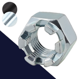 Castle Nut Class 8 Steel DIN 935