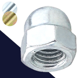 Acorn Nut, Coarse,Steel Class 6 Zinc,DIN 1587