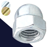 Acorn Nut, Coarse,Steel Class 6 Zinc,DIN 1587