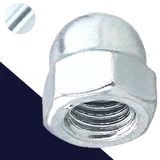 Acorn Nut, Coarse,Steel Class 10 Zinc,DIN 1587