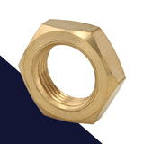 Jam Thin Nut, Coarse,Brass,DIN 439/936