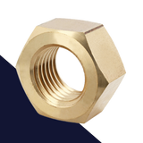 Coarse DIN 934 Nut,Brass,Plain Finish