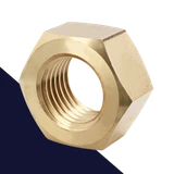 Coarse DIN 934 Nut,Brass,Plain Finish