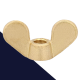 Wing Nut Rounded,Brass,DIN 315 German Style