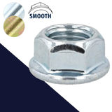 Conical Lock Flange Nut Smooth Class 10 Steel  14mm Wrench Special