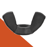 Wing Nut Straight,Stainless + Black Oxide,DIN 315 American Style