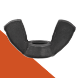 Wing Nut Straight,Stainless + Black Oxide,DIN 315 American Style