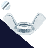Wing Nut Straight Style Steel Zinc DIN 315