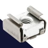 Cage Nut,Captive Clip Style,All Stainless