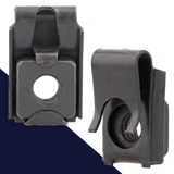 Cage Nut Speed Clip "U" Style,Machine Thread,Steel, Half Back