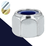 Nylon Locking Nut High - Steel Class 10 Zinc DIN 982