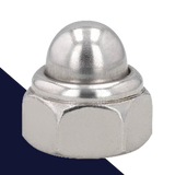 Acorn Nylon Locking Nut - A2 Stainless DIN 986