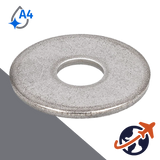 Fender Washer DIN 9021,A4 Stainless HV-140,3X Inner Diameter