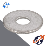 Fender Washer DIN 9021,A4 Stainless HV-140,3X Inner Diameter