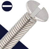 M4X0.7 Slotted Flat Head Stainless DIN 963