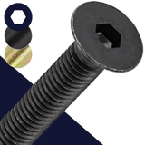 M12X1.25 Extra Fine Allen Socket Flat Class 10.9 Steel DIN 7991