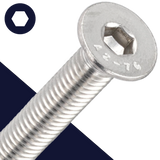 M4 Flat Socket Head,Stainless Steel A2,Countersunk DIN 7991