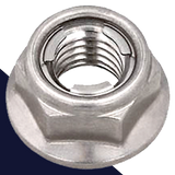 Fuji Flange Lock Nut,Stainless Steel,Smooth Bottom