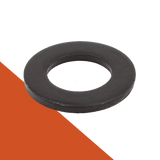 Flat Washer,A2 Stainless + Black Oxide,DIN 125A
