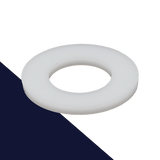 Flat Washer Plastic,White Polyamid,DIN 125A