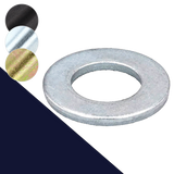 Flat Washer,140 HV Steel,DIN 125A