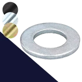 Flat Washer,140 HV Steel,DIN 125A