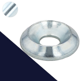 Finish Washer,Solid Body, Large O.D.,Steel, Zinc Plated