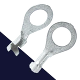 8mm Eye Terminal Uninsulated,16-14 Gauge,Double Crimp